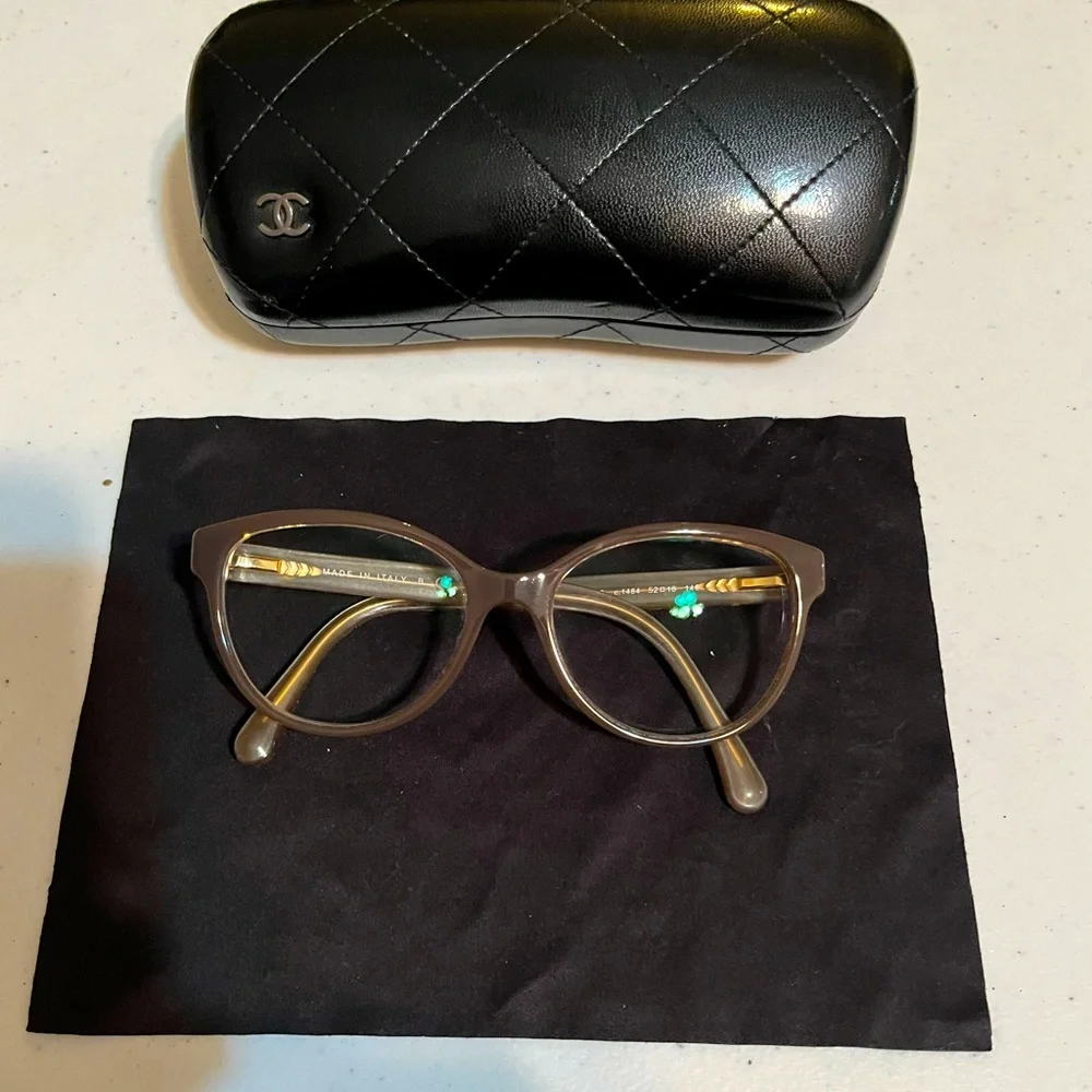 Chanel Milky Brown Lace Glasses